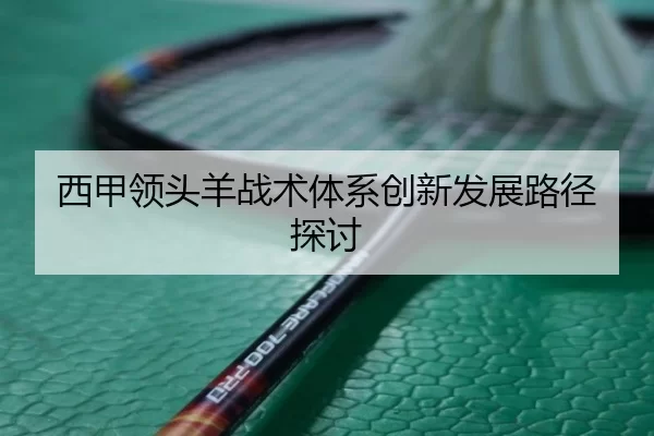 西甲领头羊战术体系创新发展路径探讨